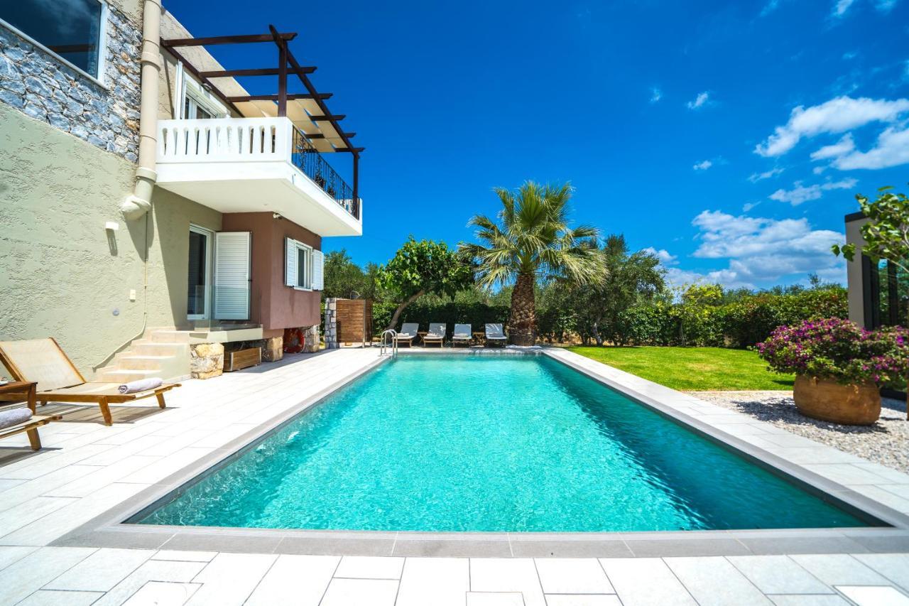 Petronila Luxury Villa With Heated Private Pool Kissamos Ngoại thất bức ảnh