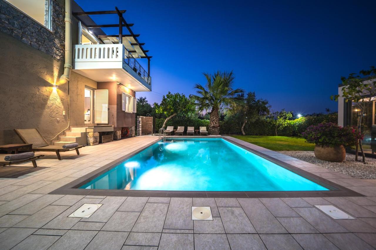 Petronila Luxury Villa With Heated Private Pool Kissamos Ngoại thất bức ảnh