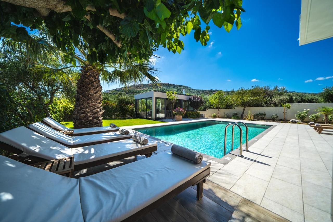 Petronila Luxury Villa With Heated Private Pool Kissamos Ngoại thất bức ảnh