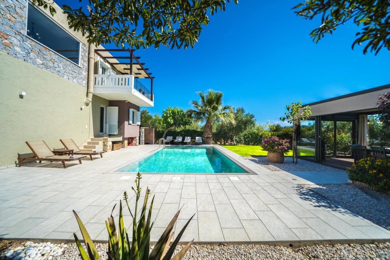 Petronila Luxury Villa With Heated Private Pool Kissamos Ngoại thất bức ảnh