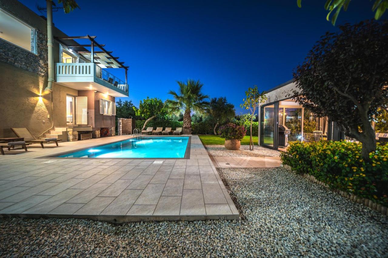 Petronila Luxury Villa With Heated Private Pool Kissamos Ngoại thất bức ảnh