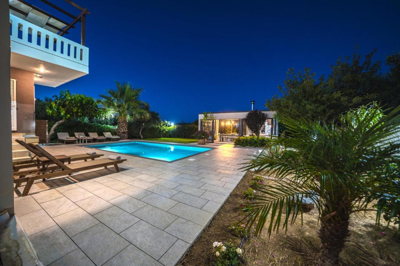 Petronila Luxury Villa With Heated Private Pool Kissamos Ngoại thất bức ảnh